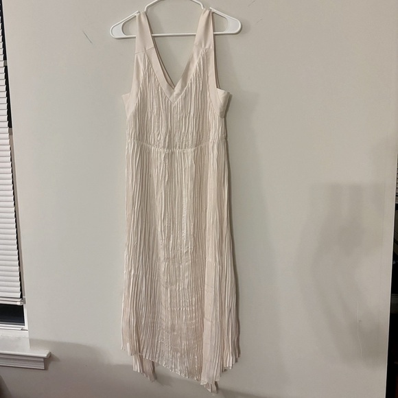 NWOT Allsaints pleated asymmetric dress - L - Picture 1 of 4